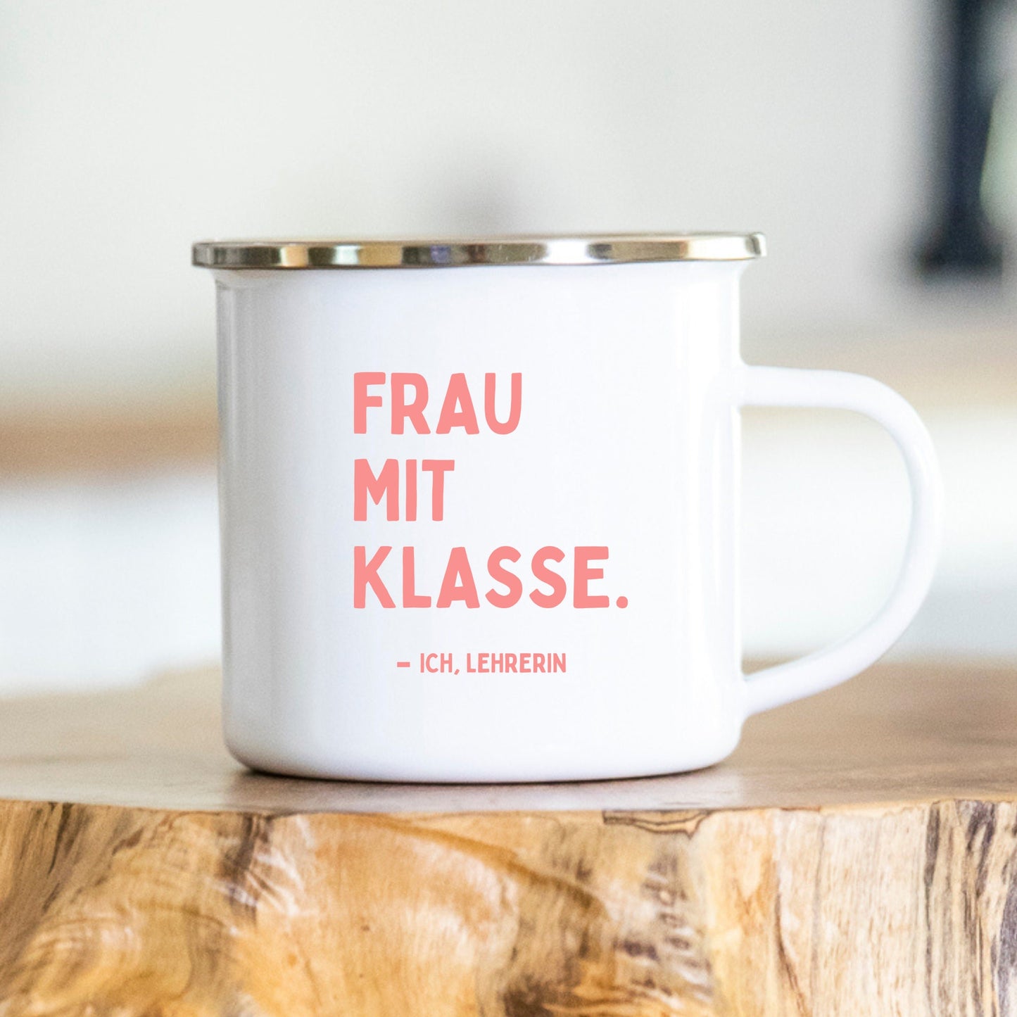 Lustige Lehrerin Lehrer -Tasse - Ich bin eine Frau mit Klasse / Mann mit Klasse - Geschenkidee für Lehrerin - personalisiert