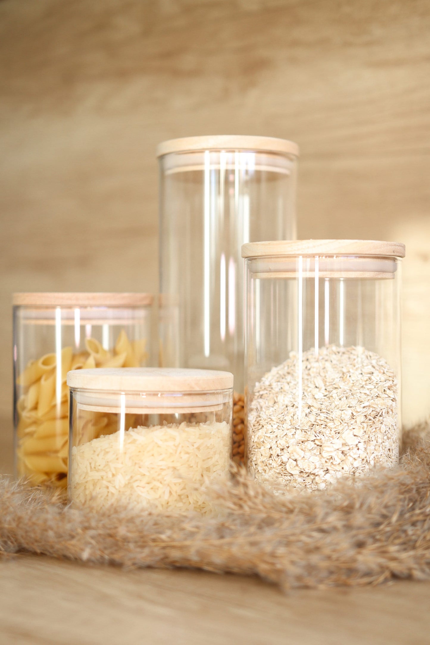 Personalisiertes Vorratsglas - Aufbewahrungsglas - 4 Größen - Holzdeckel - personalisierbar - Geschenk für Freundin/Mama/Hebamme - Keksdose