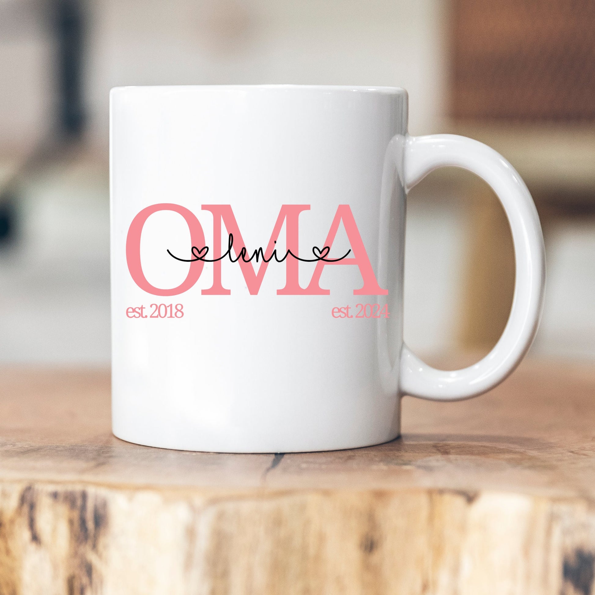 Tasse Mama Oma Tochter Geschenk Papa Opa personalisiert verschiedene Farben/Jahreszahlen