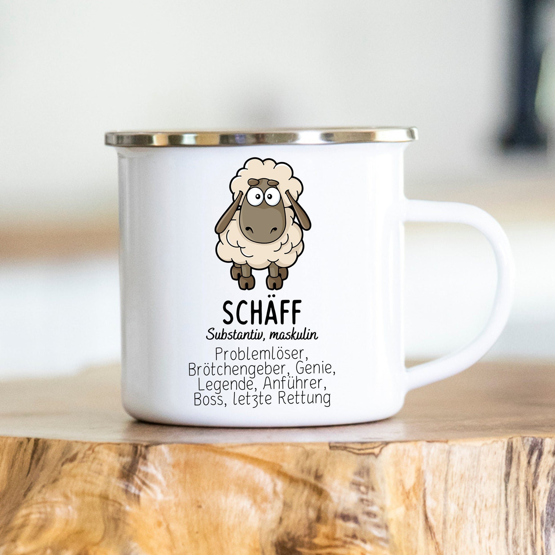 Tasse für Chef/Chefin - personalisierbar - Keramik oder Emaille Führungskraft - Abteilungsleiterin - lustige Geschenkidee - Kaffeebecher