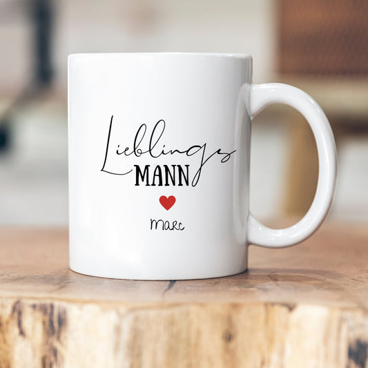 Lieblingsmann - personalisierte Tasse