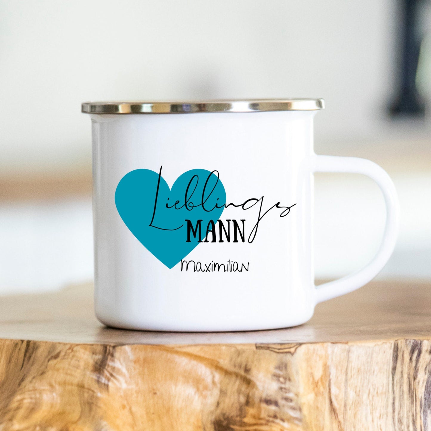 Lieblingsmann mit großem Herz - personalisierte Tasse