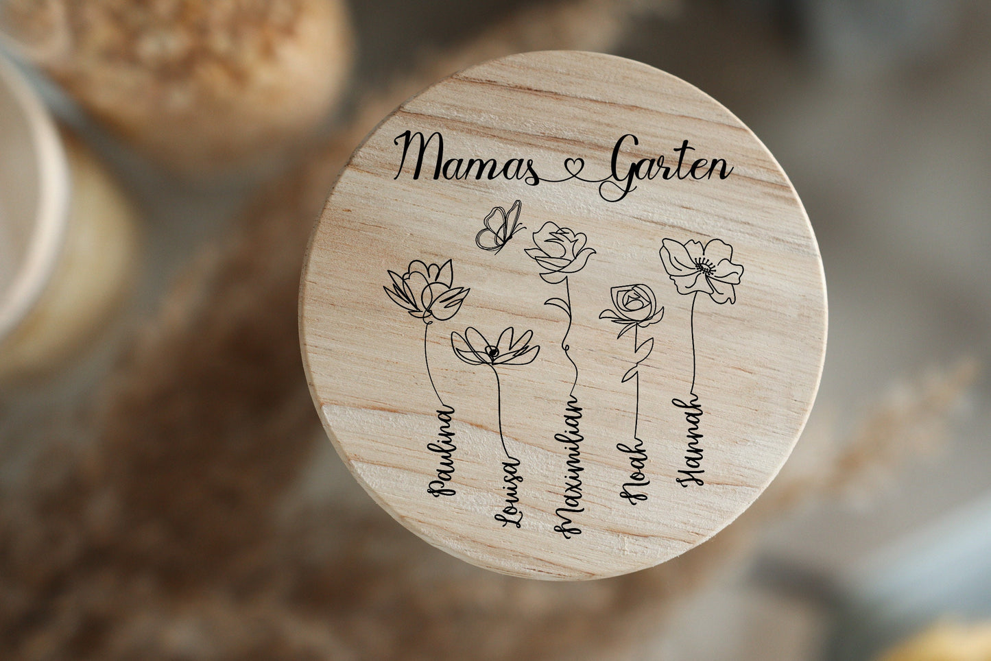 Omas Garten - Muttertag - personalisierte Tasse - Geschenk zum Muttertag - Enkelkinder - Geschenkidee