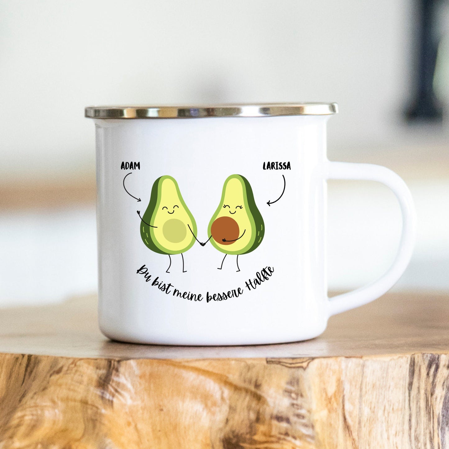 Du bist meine bessere Hälfte - Avocado - Tasse
