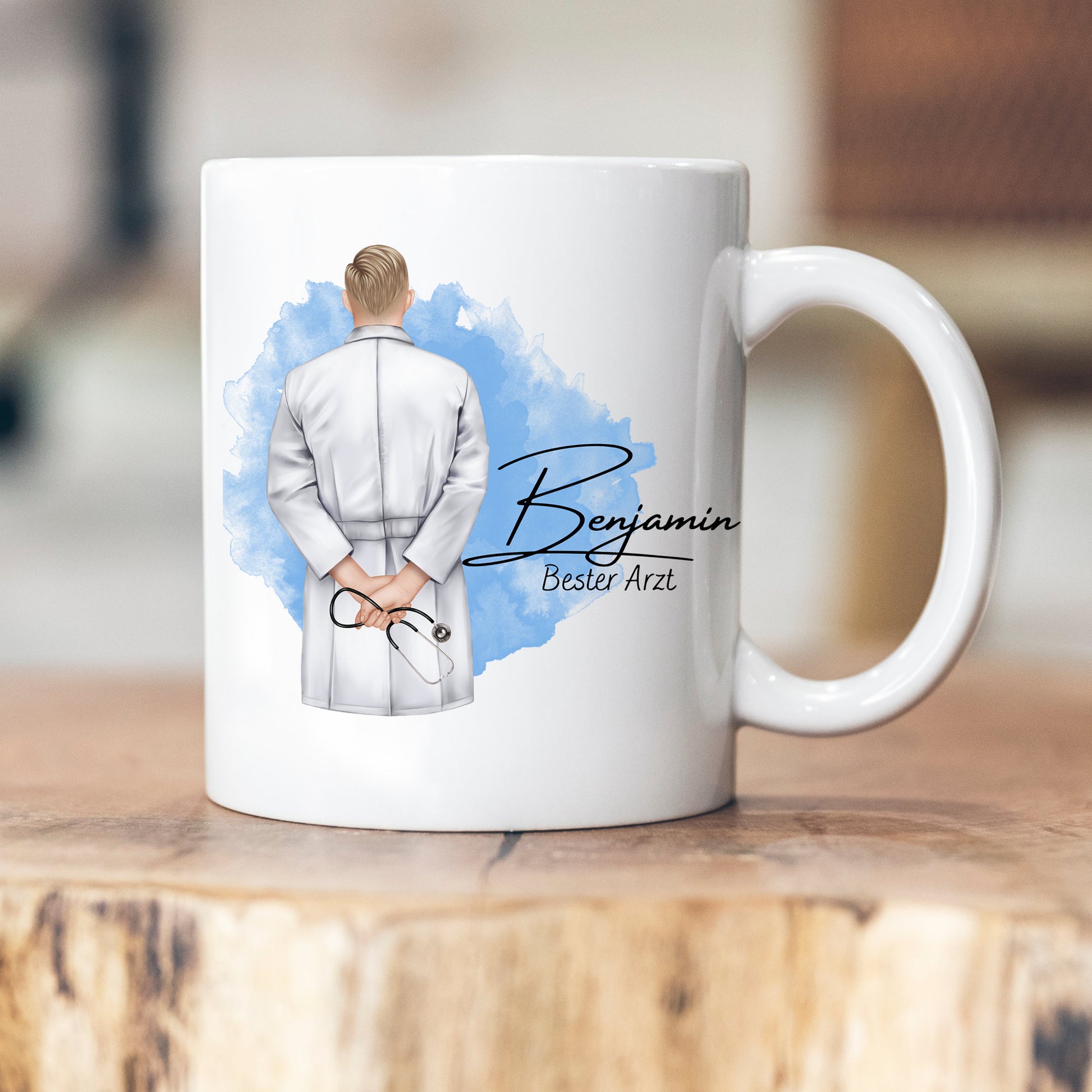 Personalisierbare Tasse - Arzt - verschiedenes Material - Emaille - Keramik Geschenk - Name -Kollege