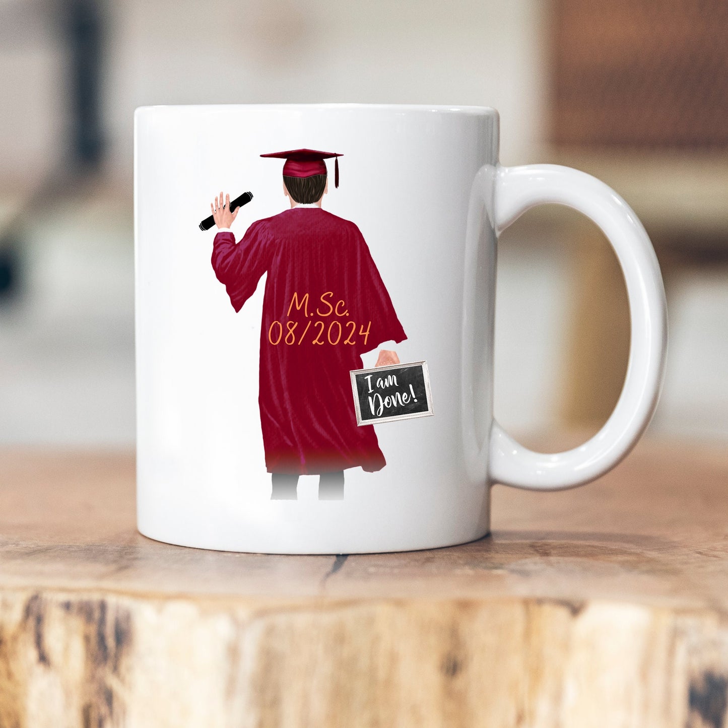 Master Bachelor Doktor Geschenk Tasse personalisiert Prüfung bestanden Geschenk Master Abschluss