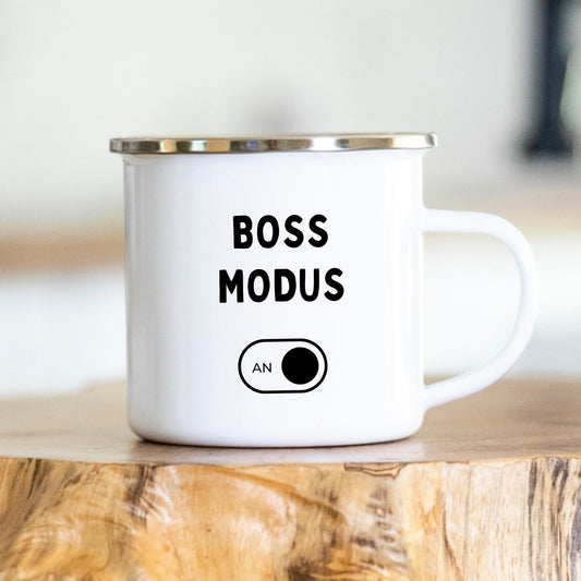 Boss Modus - on - Chef - Chefin - Substantiv - personalisiert - Tasse