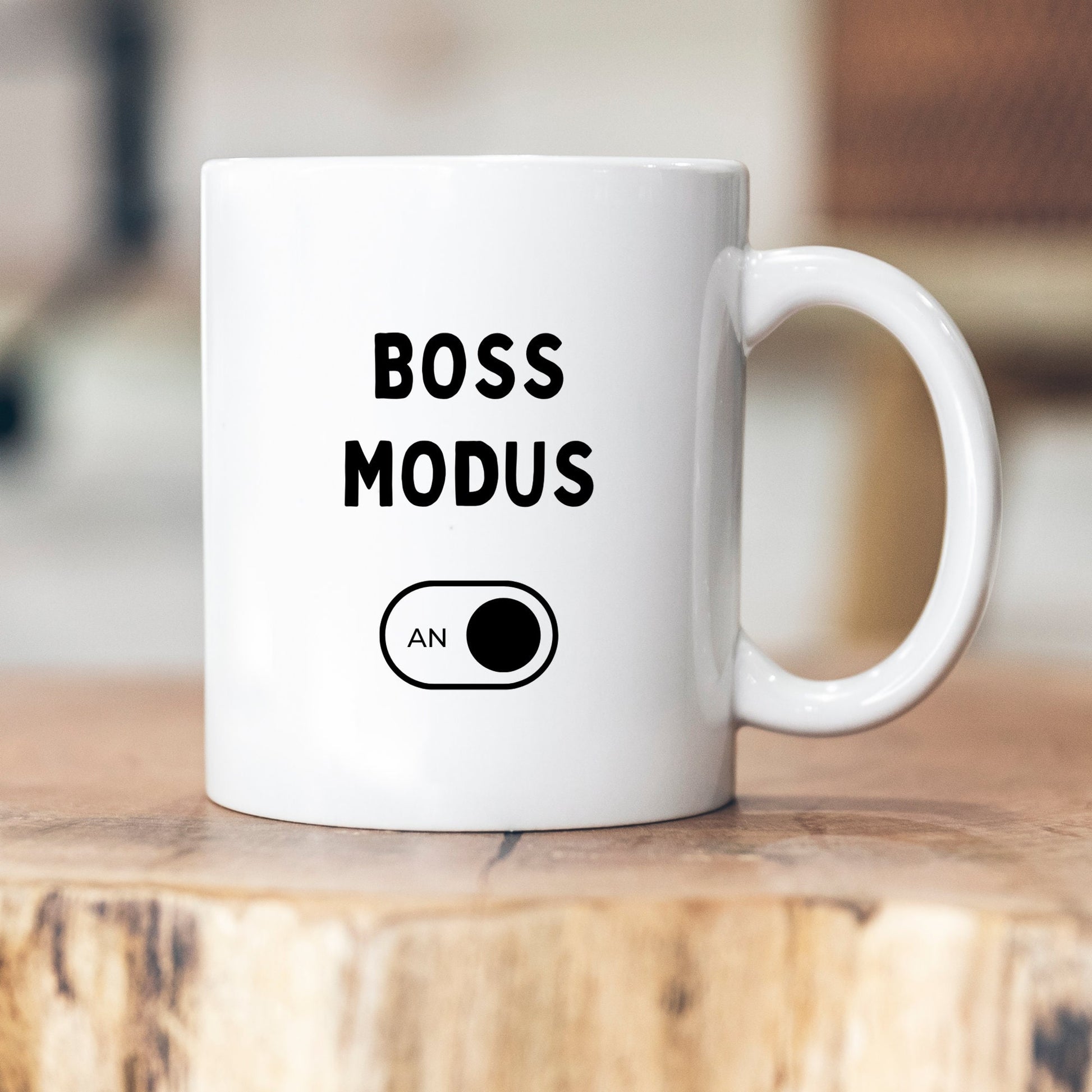 Boss Modus - on - Chef - Chefin - Substantiv - personalisiert - Tasse