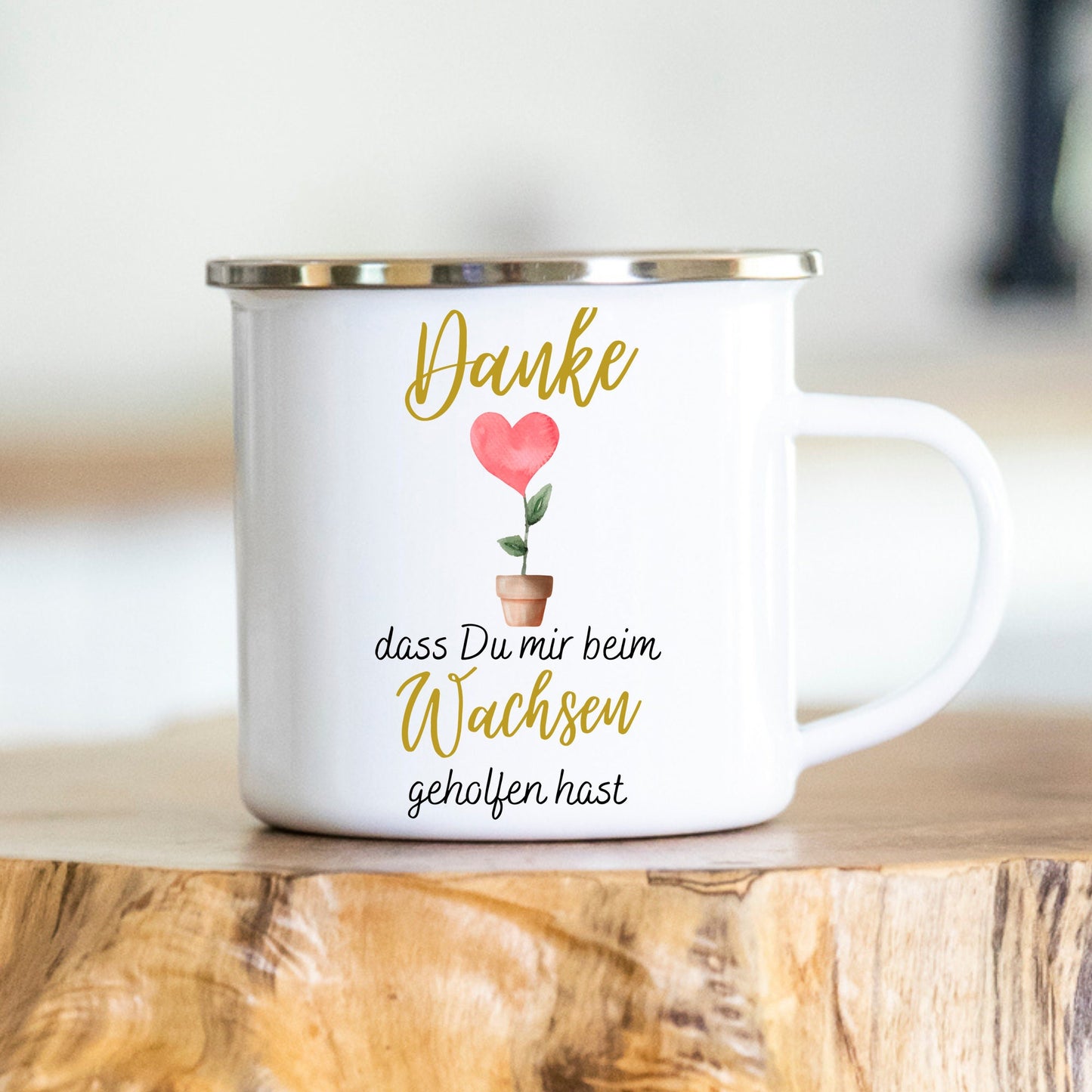 Personalisierbare Tasse - Erzieherin - Dankeschön - Abschiedsgeschenk - Emaille - Keramik - Geschenk - Tagesmutter