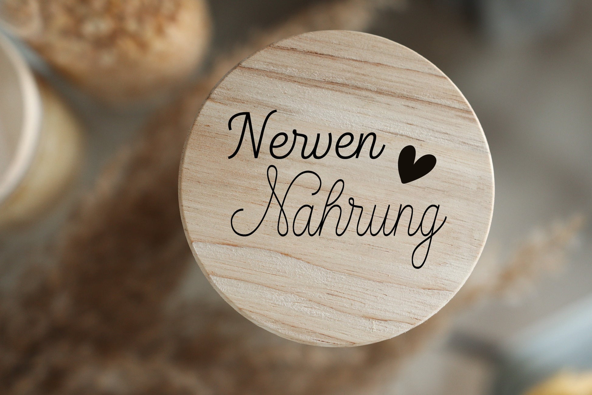 Personalisiertes Vorratsglas - Aufbewahrungsglas - 4 Größen - Holzdeckel - personalisierbar - Geschenk für Freundin/Mama/Hebamme - Keksdose