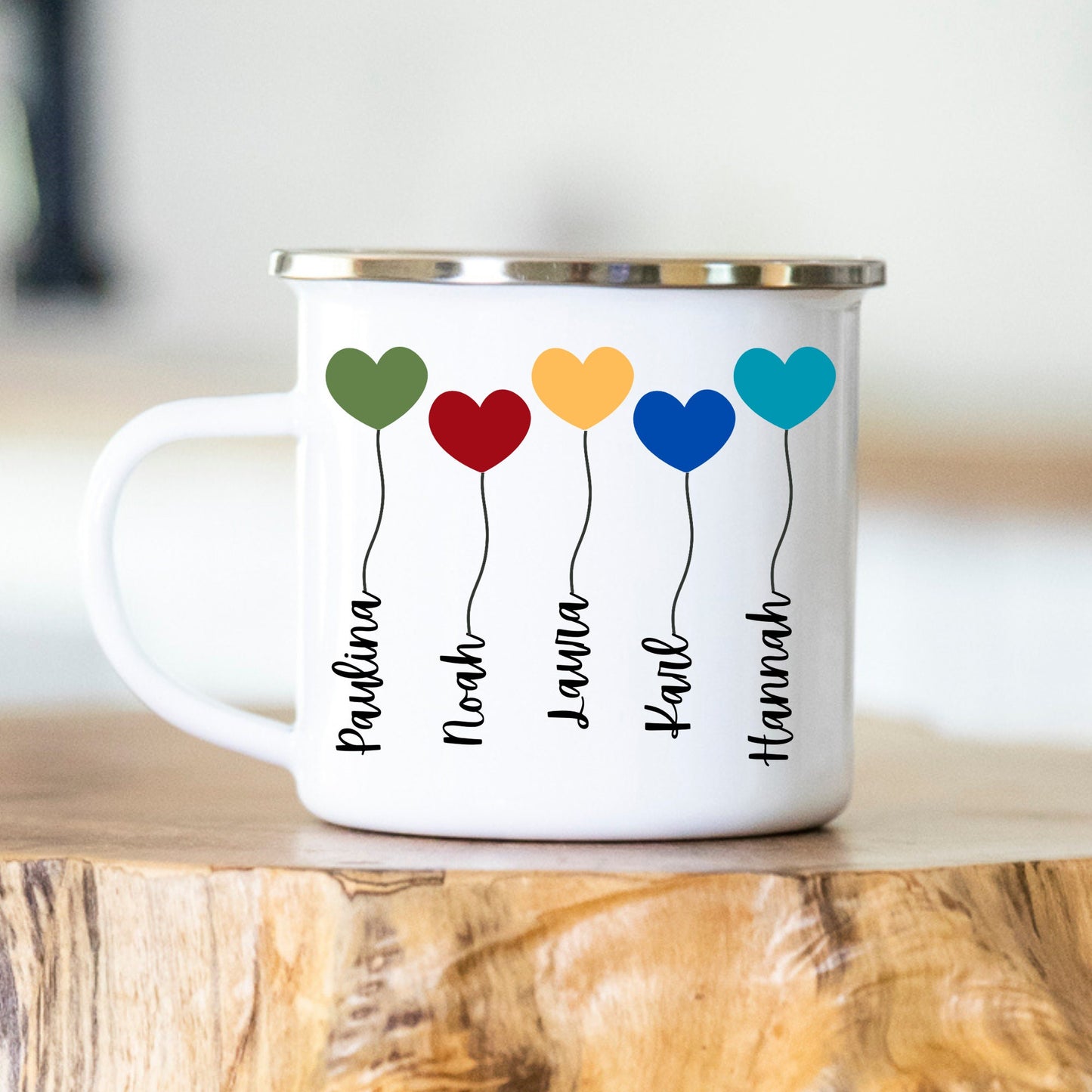 Namenstasse - personalisierte Tasse - Keramik oder Emaille - Geschenkidee - Abschied - Lehrerin - Erzieherin - Schule - Kindergarten