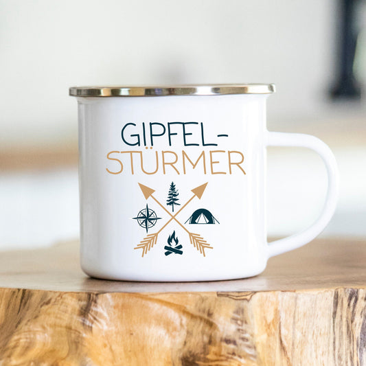 Personalisierte Tasse, Camping, Wohnmobil, Geschenk, Wohnwagen, verschiedene Farben, verschiedene Tassen, Keramik, Emaille, Edelstahl