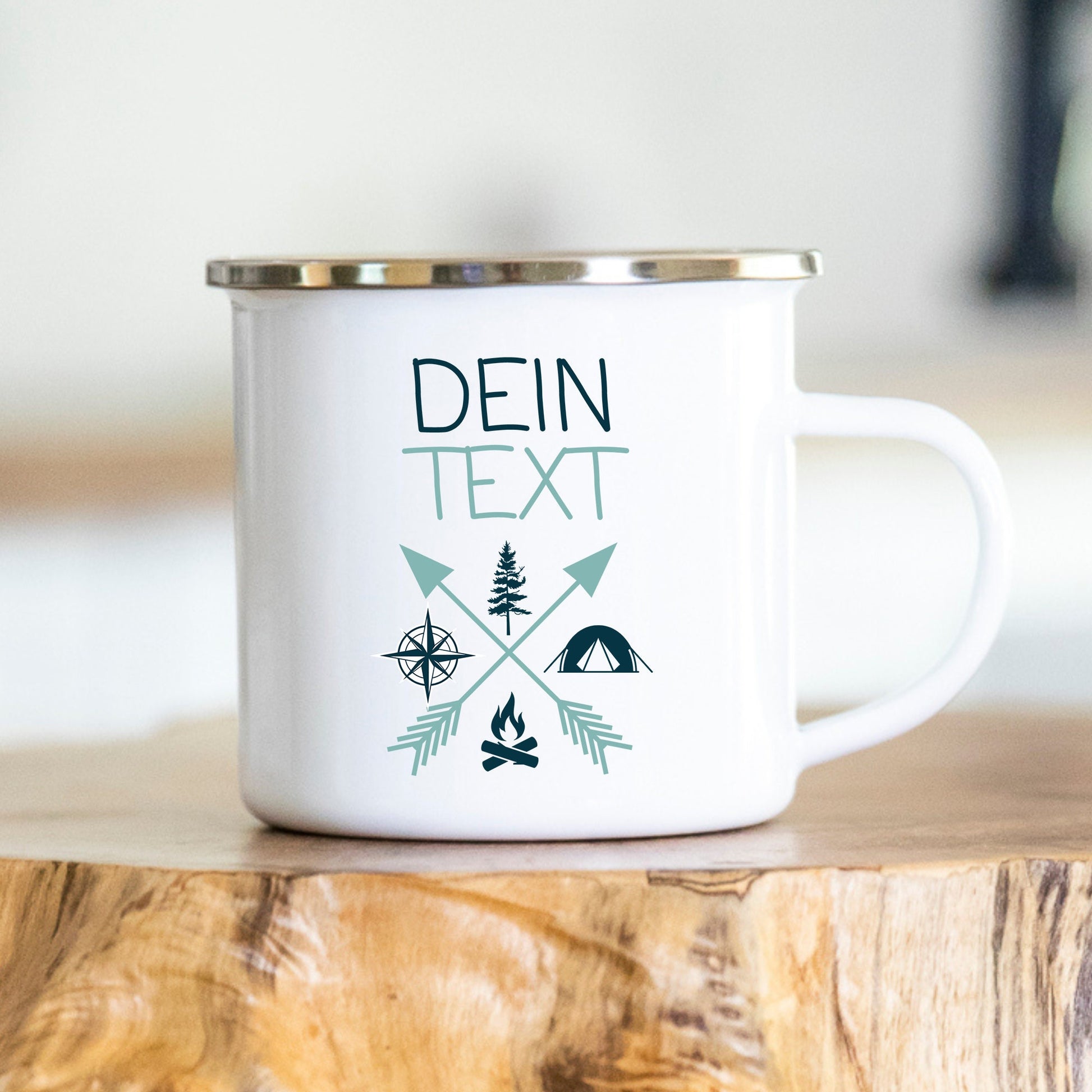 Personalisierte Tasse, Camping, Wohnmobil, Geschenk, Wohnwagen, verschiedene Farben, verschiedene Tassen, Keramik, Emaille, Edelstahl