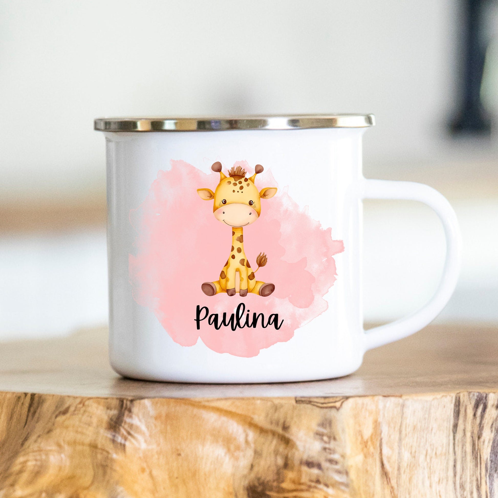 Emaille Tasse Kinder personalisiert Kindergarten Einschulung Babygeschenk Kindergeschenk Tasse mit Namen