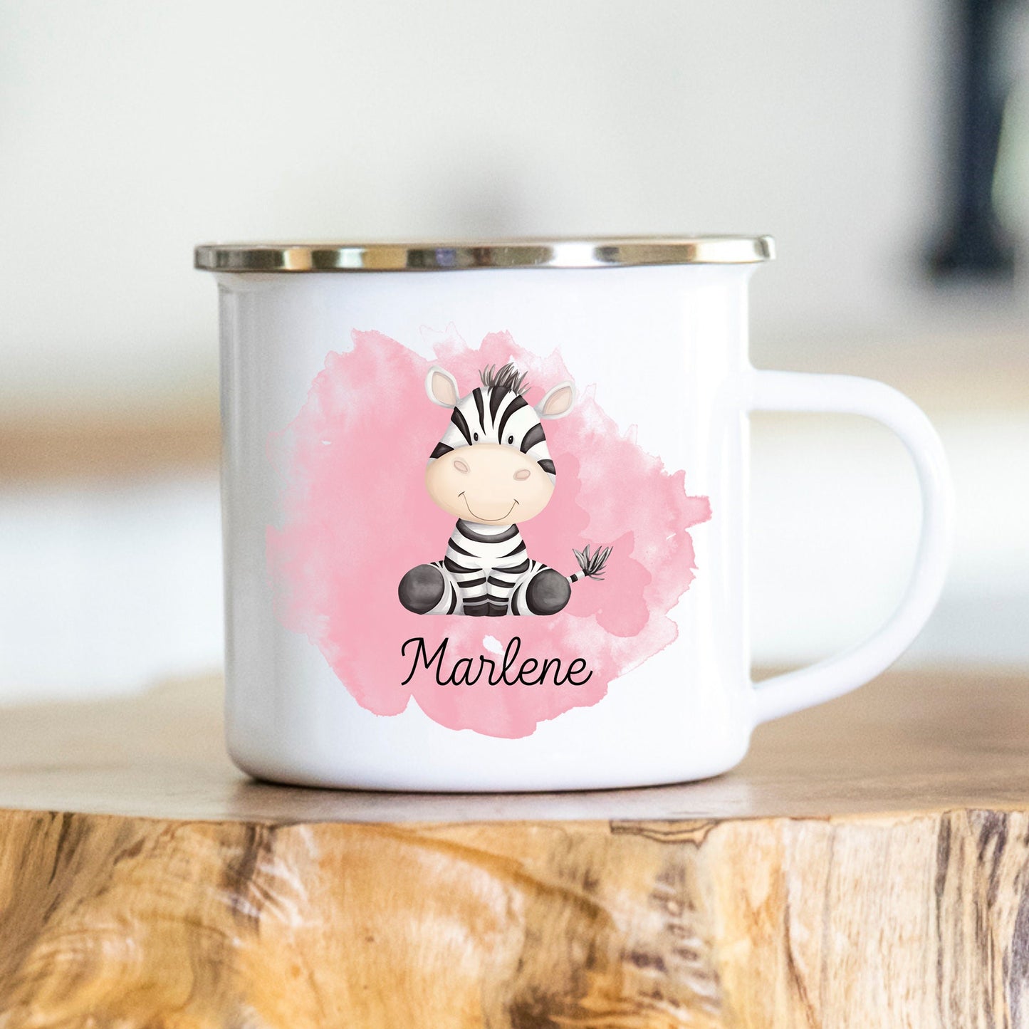 Emaille Tasse Kinder personalisiert Kindergarten Einschulung Babygeschenk Kindergeschenk Tasse mit Namen