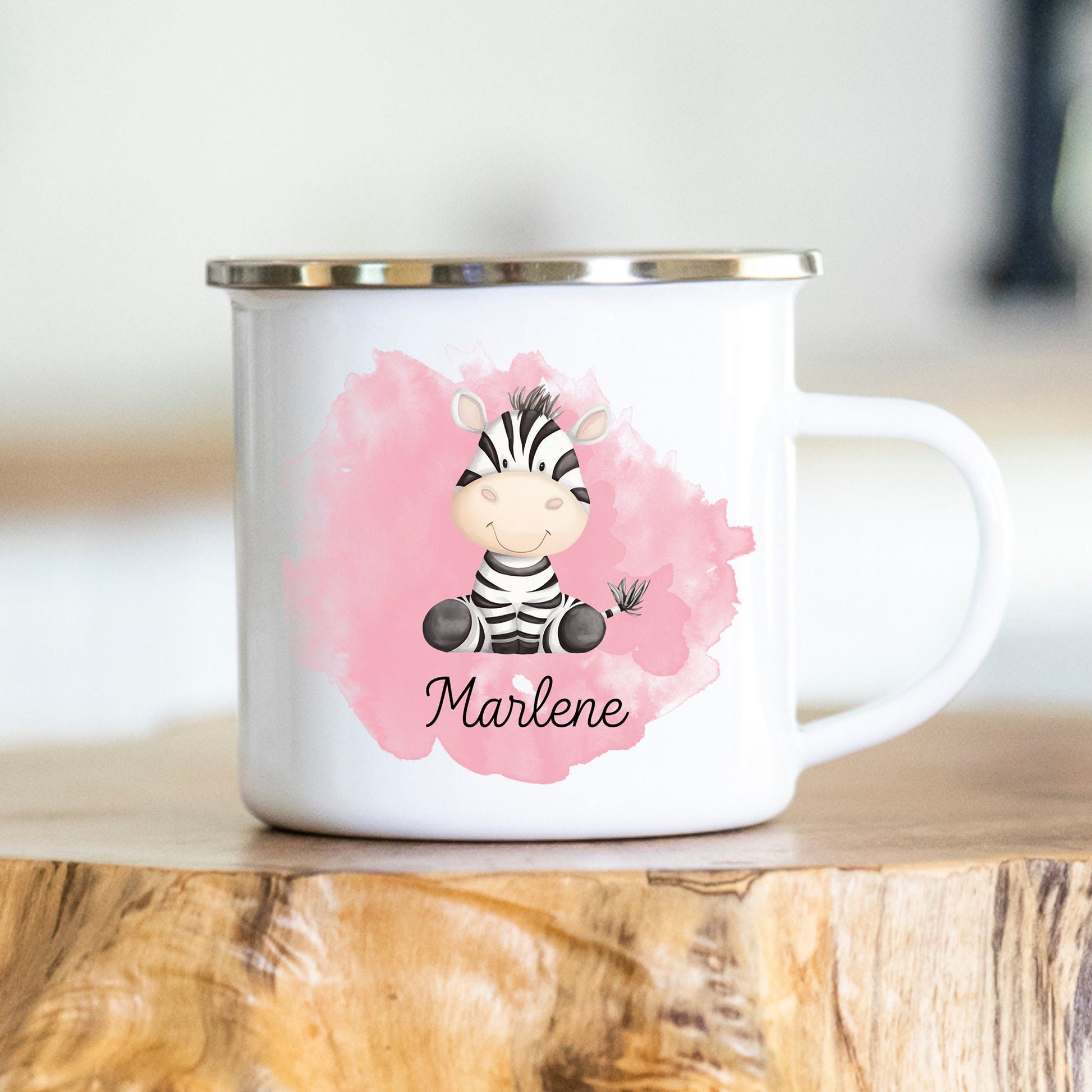 Emaille Tasse Kinder personalisiert Kindergarten Einschulung Babygeschenk Kindergeschenk Tasse mit Namen