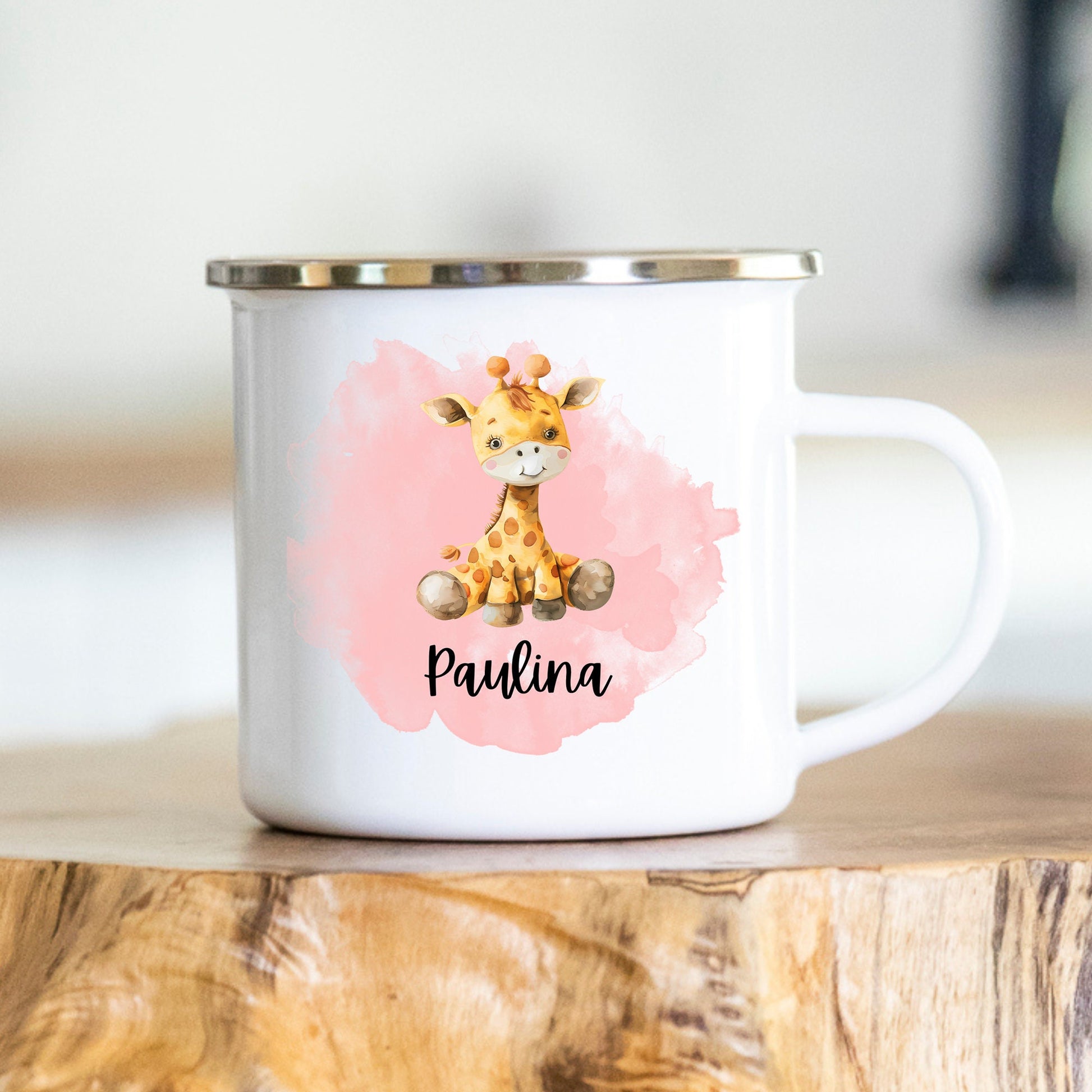 Emaille Tasse Kinder personalisiert Kindergarten Einschulung Babygeschenk Kindergeschenk Tasse mit Namen