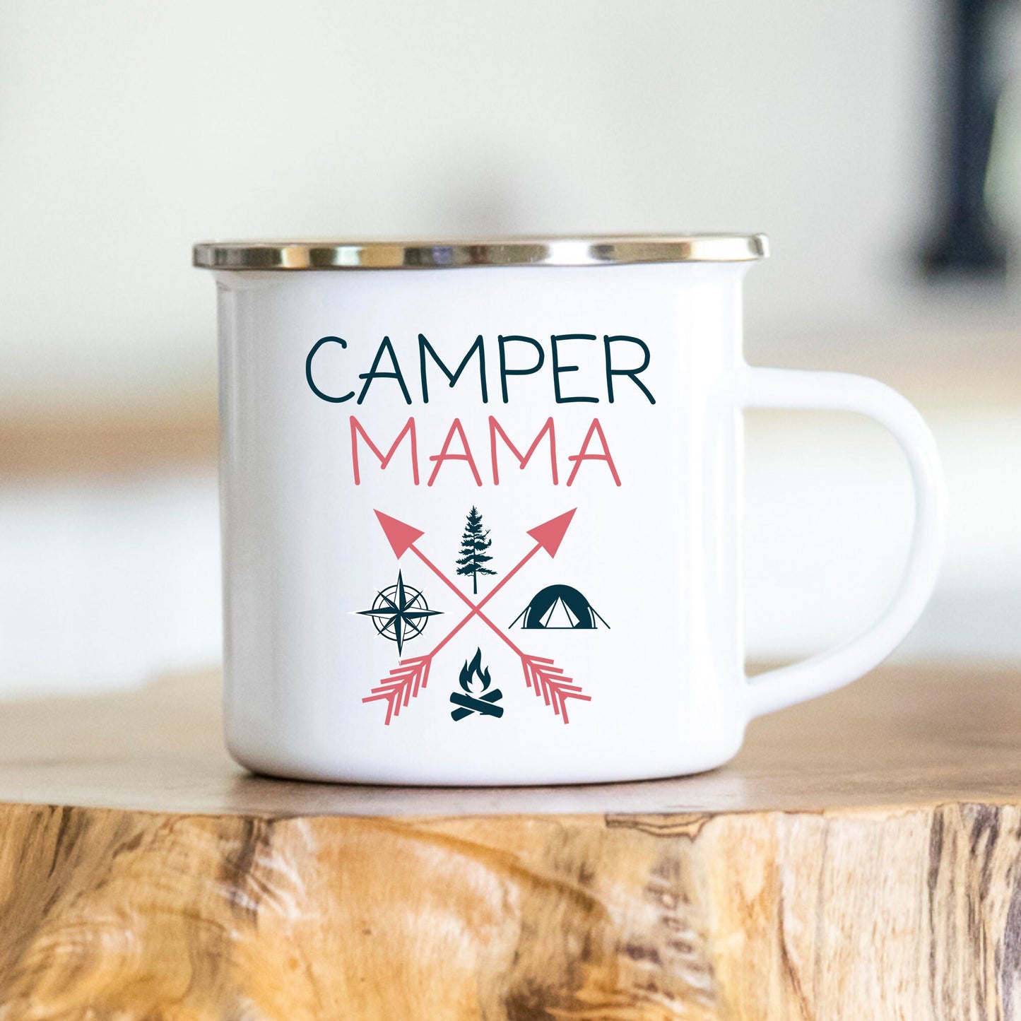 Personalisierte Tasse, Camping, Wohnmobil, Geschenk, Wohnwagen, verschiedene Farben, verschiedene Tassen, Keramik, Emaille, Edelstahl