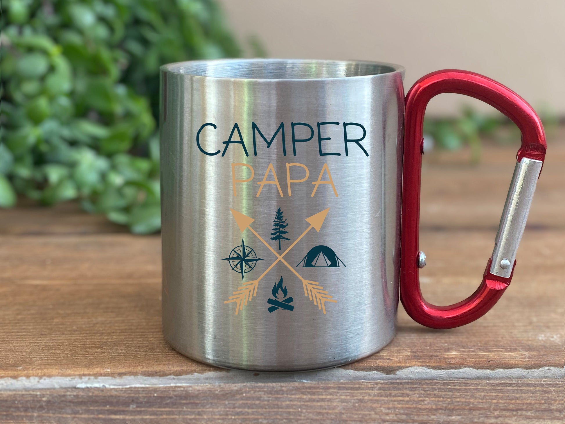 Personalisierte Tasse, Camping, Wohnmobil, Geschenk, Wohnwagen, verschiedene Farben, verschiedene Tassen, Keramik, Emaille, Edelstahl