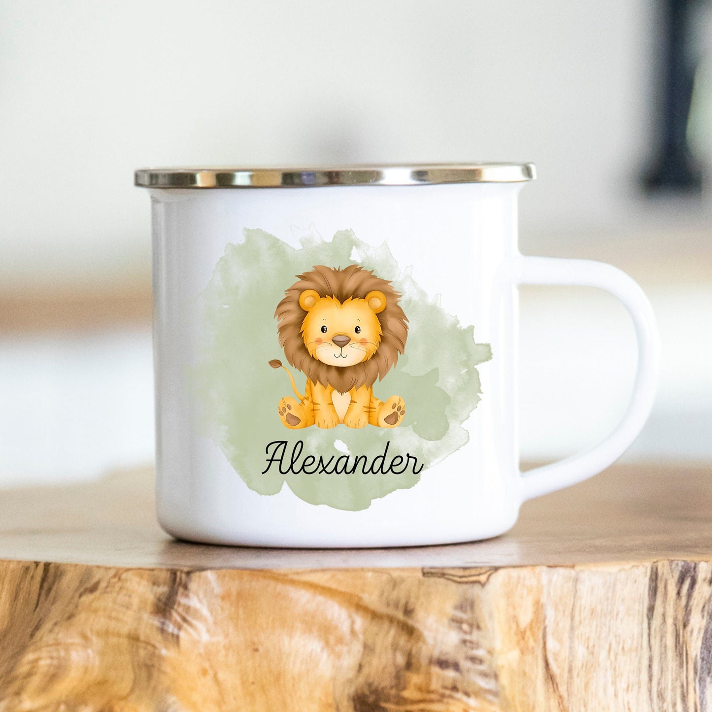 Emaille Tasse Kinder personalisiert Kindergarten Einschulung Babygeschenk Kindergeschenk Tasse mit Namen