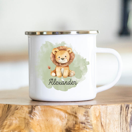 Emaille Tasse Kinder personalisiert Kindergarten Einschulung Babygeschenk Kindergeschenk Tasse mit Namen