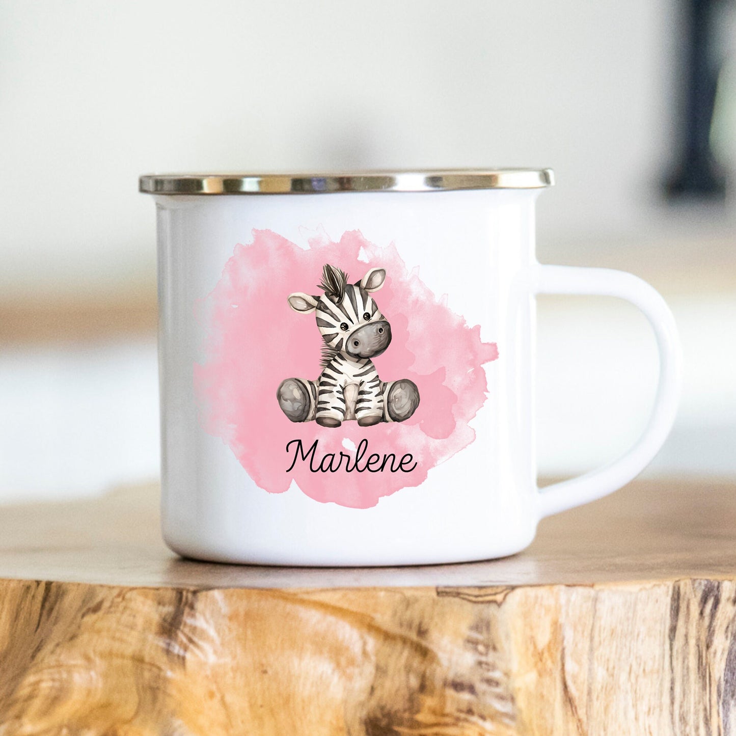 Emaille Tasse Kinder personalisiert Kindergarten Einschulung Babygeschenk Kindergeschenk Tasse mit Namen