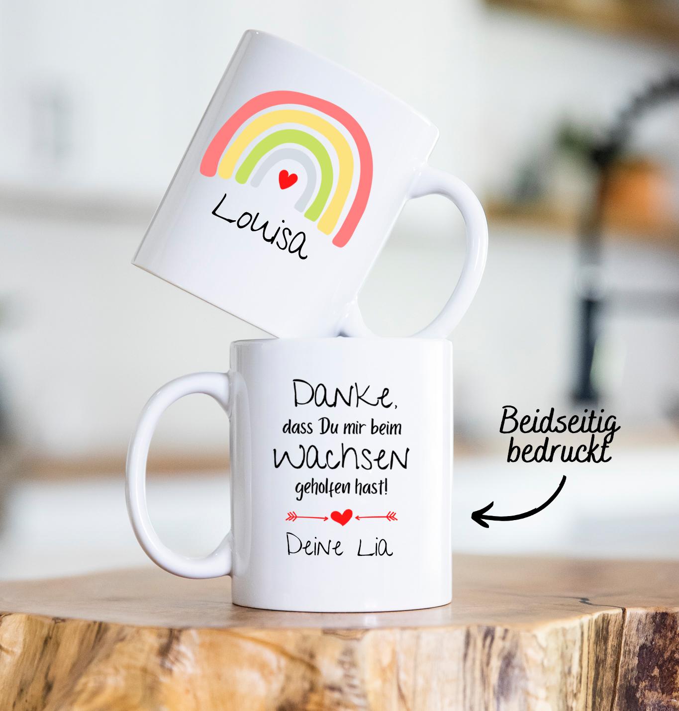 Tasse - Geschenk für Erzieherin - Tagesmutter - Hebamme - Keramik - Abschiedsgeschenk - Danke Geschenk - Geburtstagsgeschenk - Mama - Oma