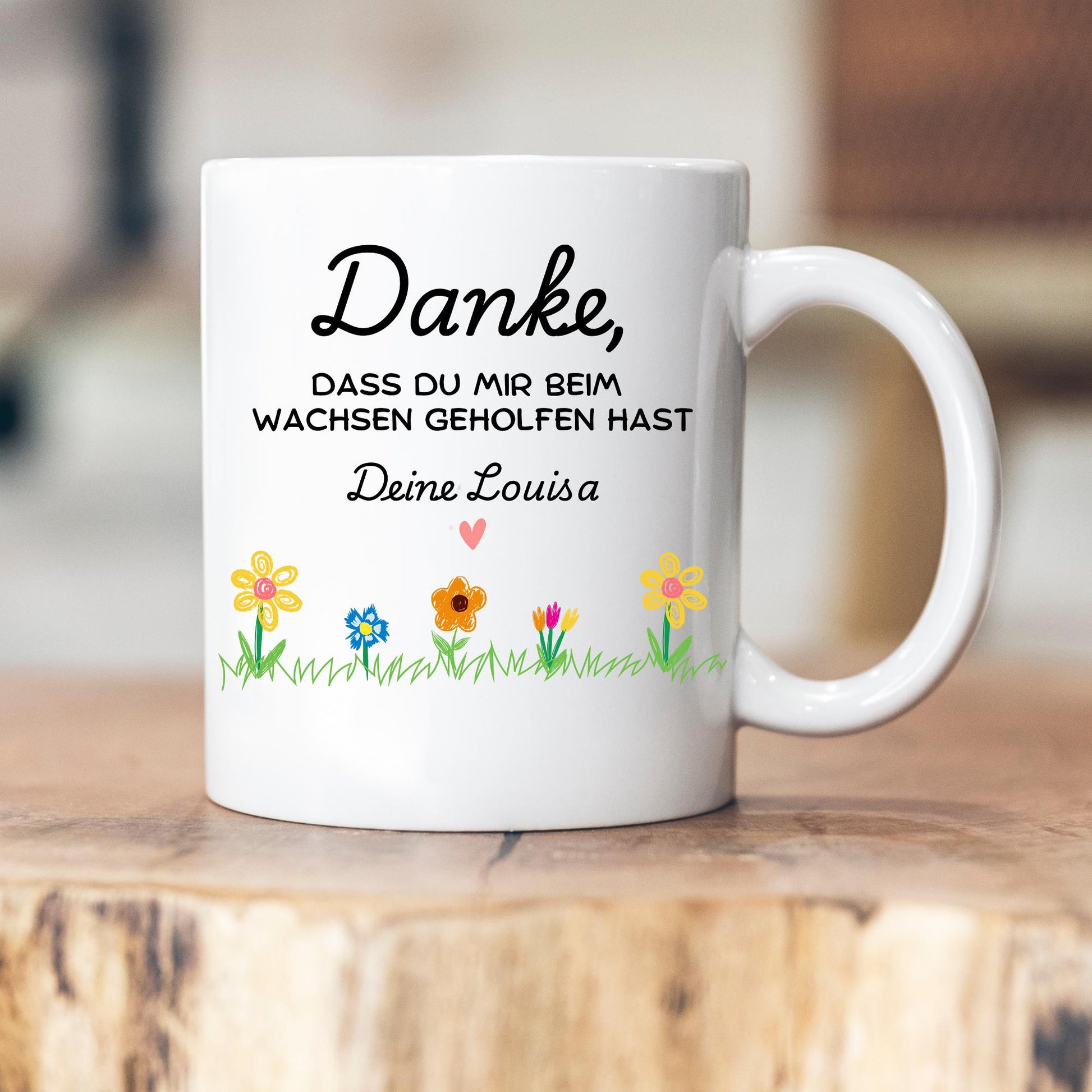 Personalisierbare Tasse - Erzieherin - Dankeschön - Abschiedsgeschenk - Emaille - Keramik - Geschenk - Tagesmutter