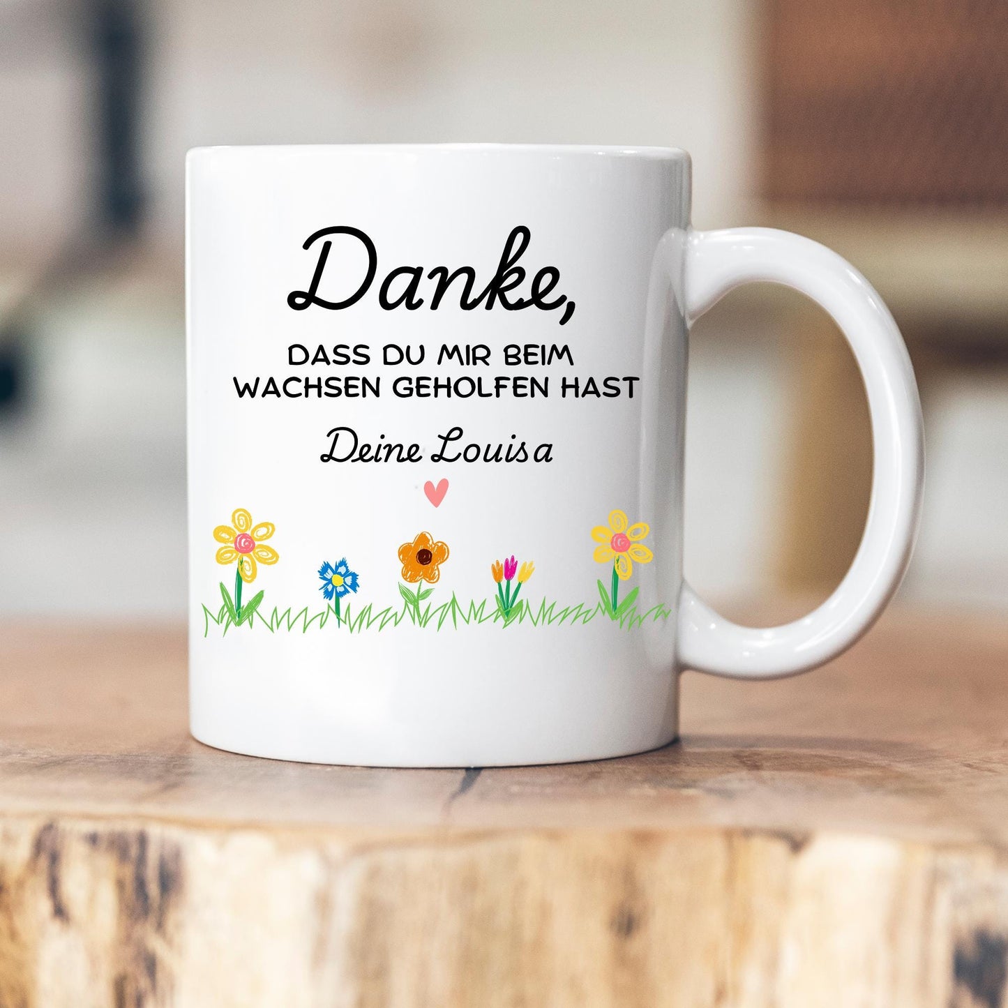 Personalisierbare Tasse - Erzieherin - Dankeschön - Abschiedsgeschenk - Emaille - Keramik - Geschenk - Tagesmutter