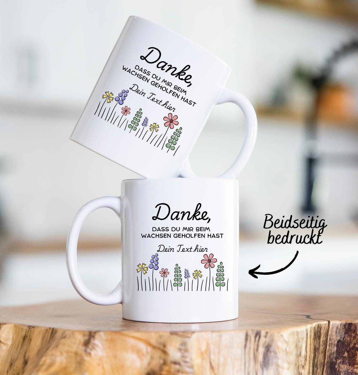 Personalisierbare Tasse - Erzieherin - Dankeschön - Abschiedsgeschenk - Emaille - Keramik - Geschenk - Tagesmutter