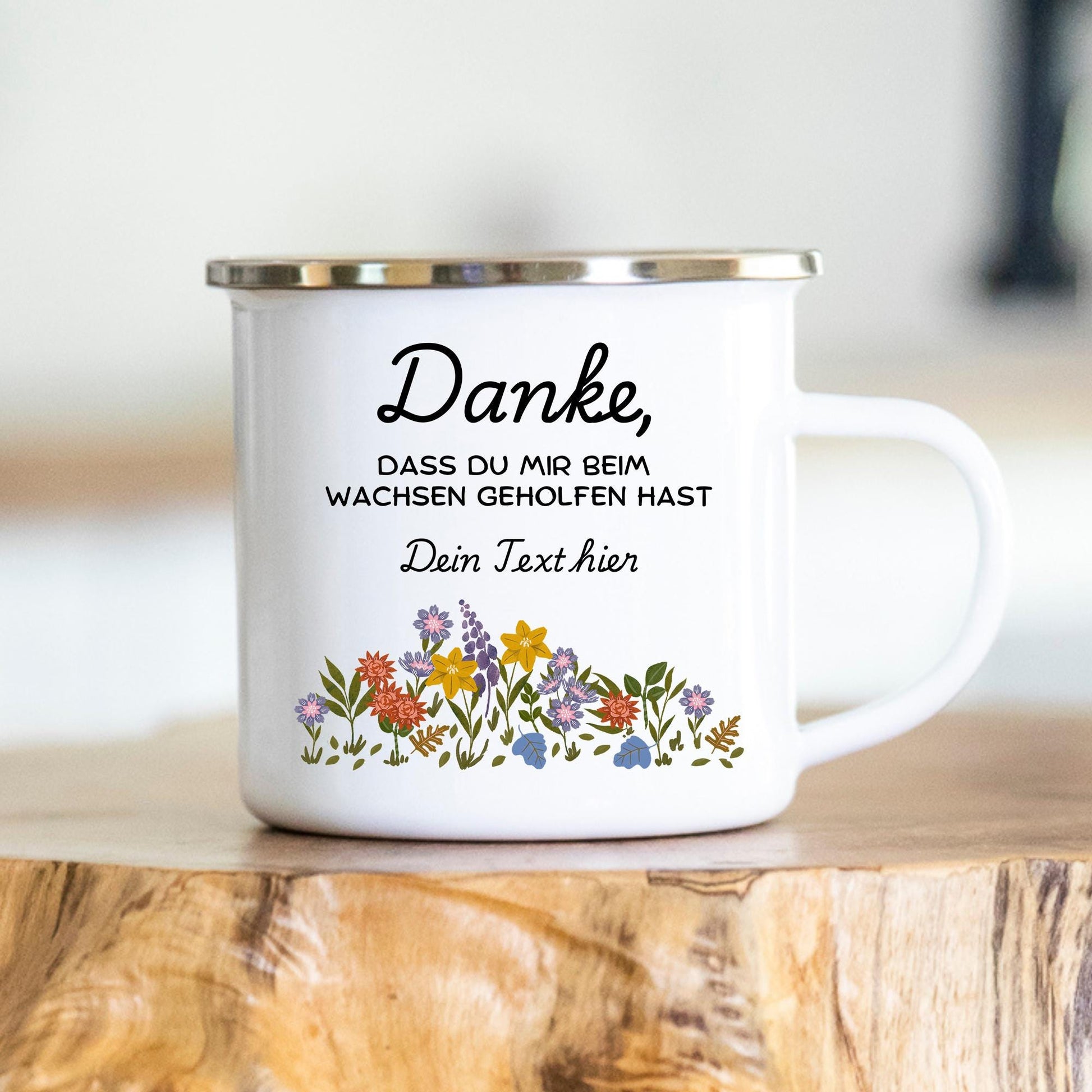 Personalisierbare Tasse - Erzieherin - Dankeschön - Abschiedsgeschenk - Emaille - Keramik - Geschenk - Tagesmutter