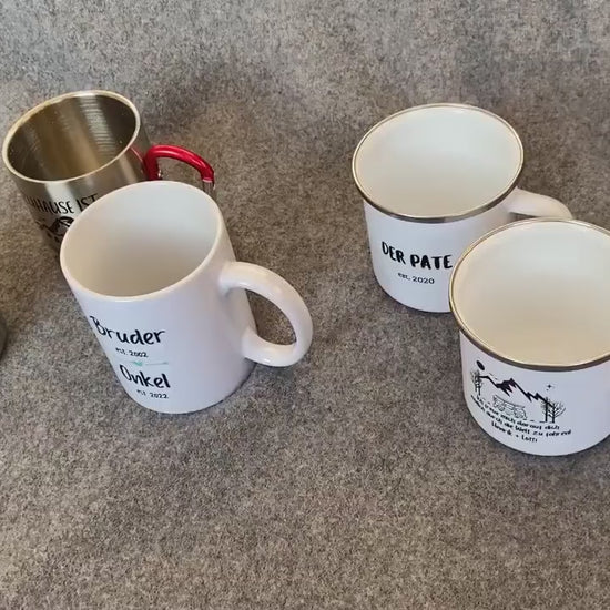 Personalisierbare Tasse - Kompass - Biking - Geschenk - Reisen - Wald - Fahrrad - Outdoor - Camping - Mug - Mountain - Berge - Bike - Tasse