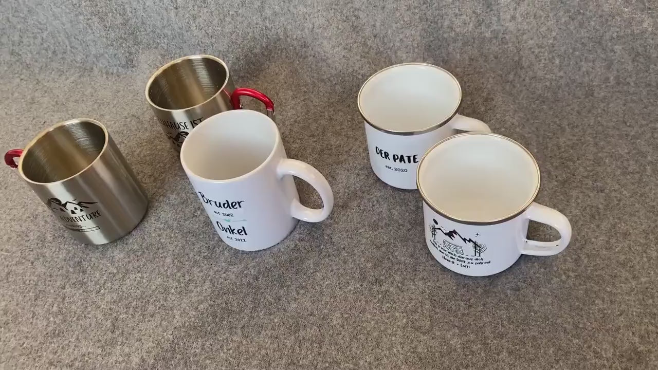 Personalisierbare Tasse - Kompass - Biking - Geschenk - Reisen - Wald - Fahrrad - Outdoor - Camping - Mug - Mountain - Berge - Bike - Tasse